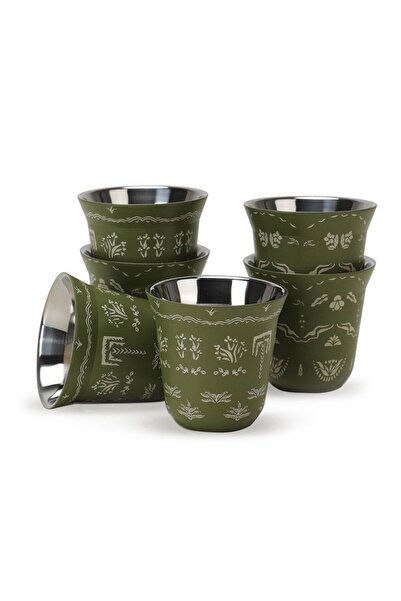Karam Nature Collection 6-Piece Cup Set - 80ml - (Multicolored)