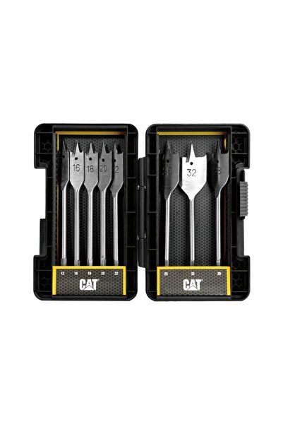 Cat Σετ 8 επίπεδων φρεζών (ξυλουργικής), CAT, πλαστική θήκη