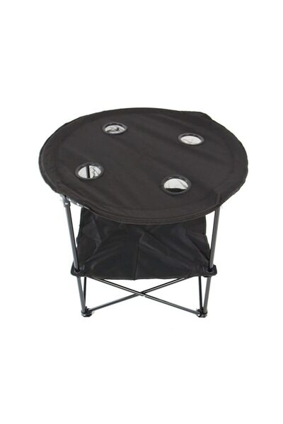 Tradesor Πτυσσόμενο τραπέζι camping υφασμάτινο – 2031 – 170150 – Black