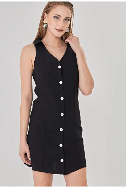 Paydey Φόρεμα με γιακά από λινό πουκάμισο