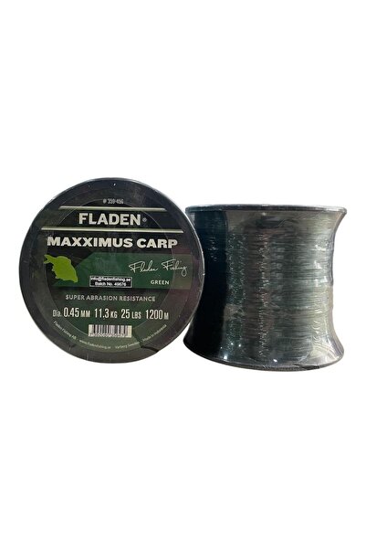 FLADEN Maxximus Carp 1200 mt 0.45mm Bobin Misina Yeşil
