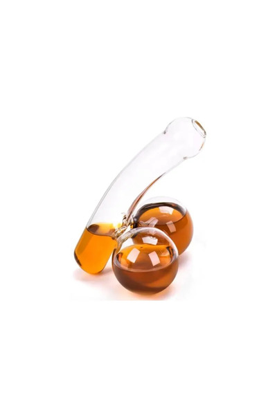 OEM Decantor de sticlă de 350 ml, design distractiv, pentru whisky și lichior...