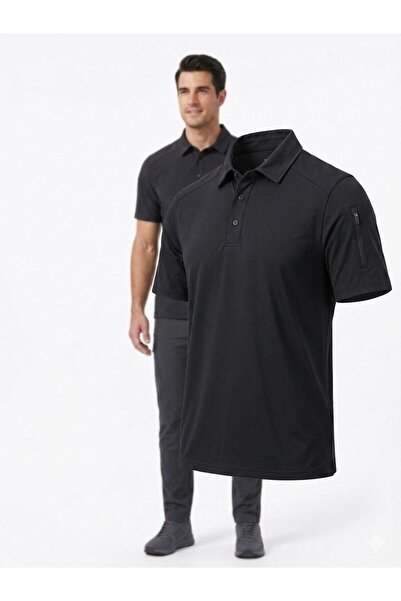 barozzi Erkek outdoor Tactical cepli T-shirt kolay ütü kırışmayan kumaş Yazlık