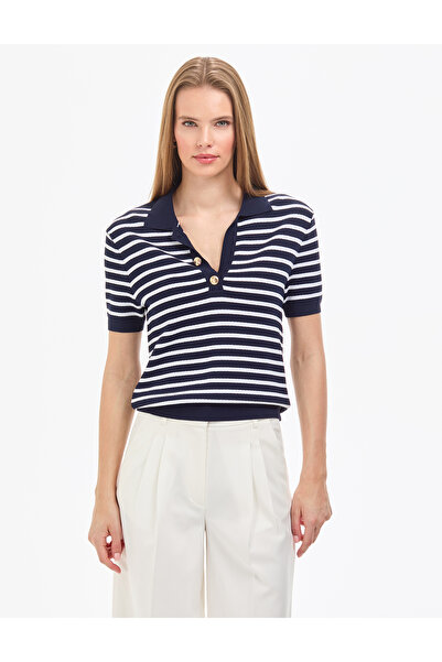 Pierre Cardin Μπλε Σκούρο Πουλόβερ Στενής Γραμμής 50324055-VR033