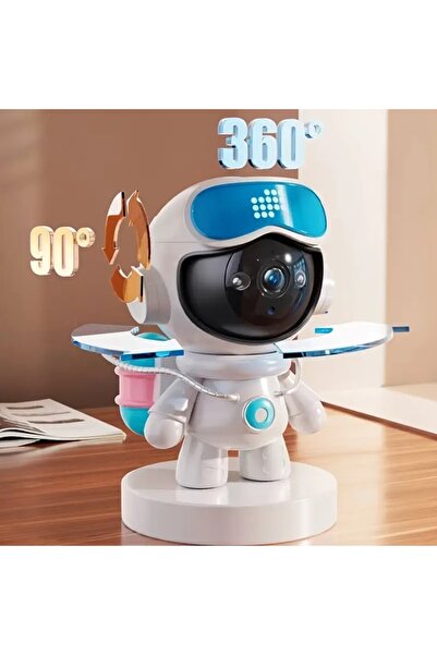 Tastech 4K Akıllı Robot Kamera 360° Takip Gece Görüşlü WiFi Güvenlik Bebek İz...