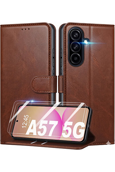 Rivor Samsung Galaxy A57 Uyumlu Kılıf Kamera Korumalı Kapaklı Kartlıklı Cüzda...