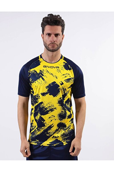 Givova Unisex Art sports t-shirt, Yellow / Navy
