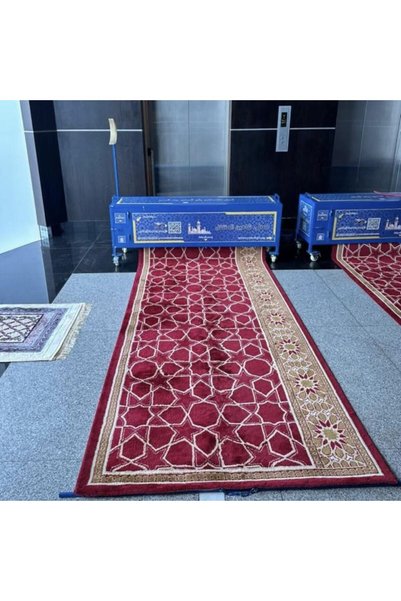 Mosank Mobile Mosque Single Row - 120cm Wide Long Carpet - Easy to Move and Install - Perfect and Practical