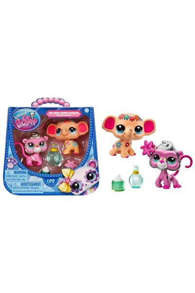 Littlest Pet Shop Minişler 2’li Figür Seti S4 - 243&244 Fil Ve Babun