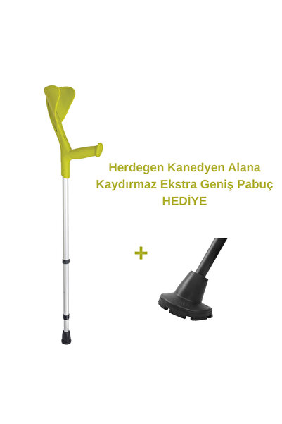 Herdegen Fransız Evolution & Fun Koltuk Değneği / Kanedyen (Yeşil - 1 Adet)