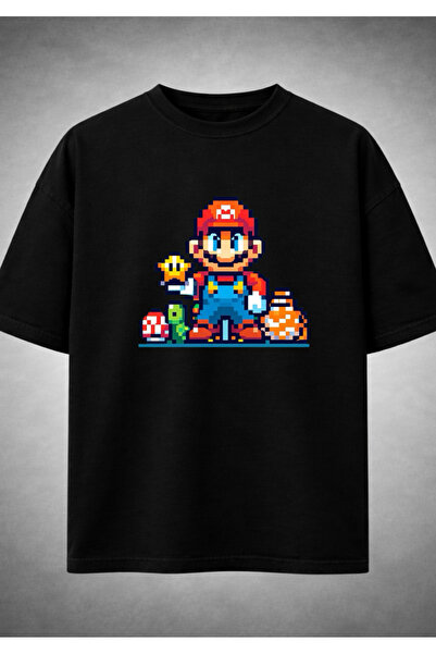 FREAK T-SHIRT Super Mario Printed Unisex Oversize T-Shirt