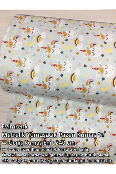 Renk Tekstil Desenli Pazen Yumuşacık Pamuk Metrelik Kumaş - Bebek - Nevresim ...
