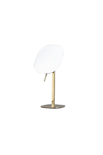 St Morritz Gold Renk Masaüstü Büyüteçli Makyaj Aynası, 335x170x120 mm