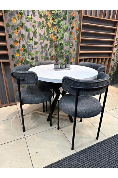 SANDİRA royal Elısa 4 kişilik Mutfak Masası Takımı