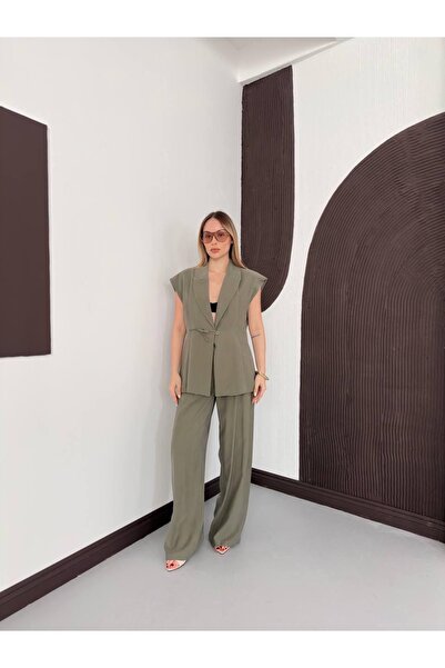 Ekim Store Σετ δύο τεμαχίων: Υφασμάτινο γιλέκο και παντελόνι Diegonel