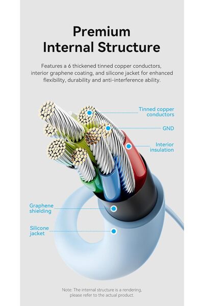Vention كابل USB 2.0 من النوع C ذكر إلى النوع C ذكر، كابل سيليكون 5 أمبير، طو...