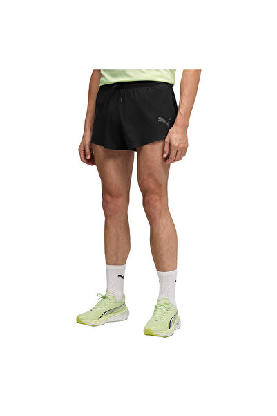 Puma Lightspeed Uw 2 Split Erkek Siyah Koşu Şort 52843601