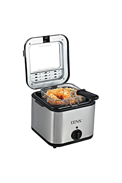 Denx 2.5L electric fryer, fast heating with viewing window lid and removable,...