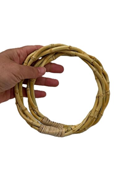 angel çanta aksesuar Μοντέλο με λαβή τσάντας από πραγματικό μπαμπού 15 εκατοσ...