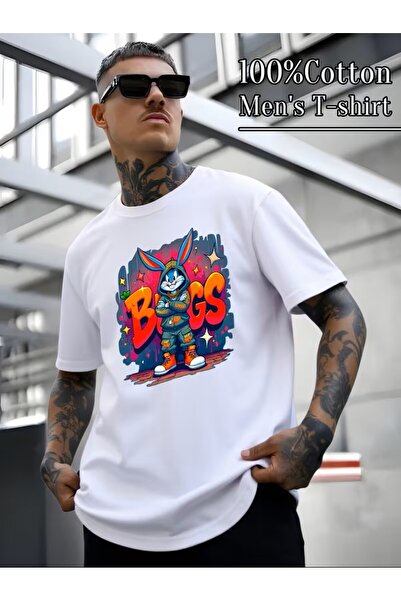 yombaa Μπλουζάκι με στάμπα. Κοντομάνικο καλοκαιρινό & ανοιξιάτικο casual τοπ,...