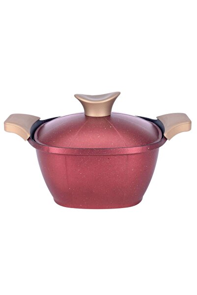 Neoklein Τετράγωνη γλάστρα με καπάκι 24 εκ., χρώμα ΚΟΚΚΙΝΟ