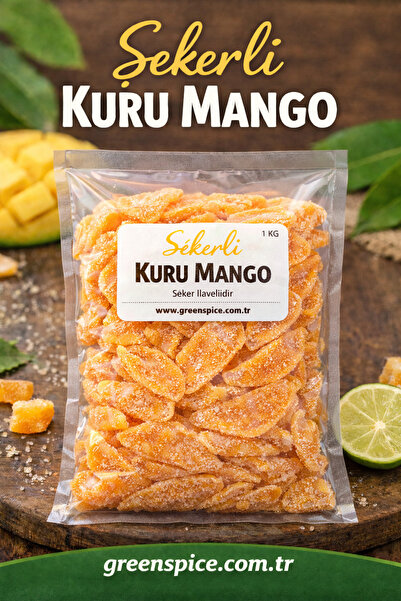 GreenSpice Sugared Dried Mango 100% Natural Without Additives 1 kg Vacuum Packed