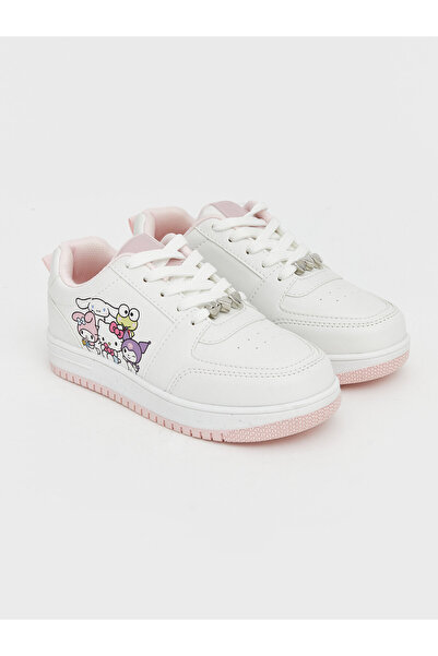 LC Waikiki Adidași de fete cu imprimeu Hello Kitty și șireturi
