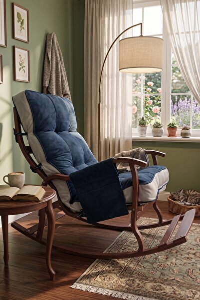 Reyo Venedik Sallanan Sandalye, Tv Koltuğu, Kitap Okuma Koltuğu Ceviz Ahşap, ...