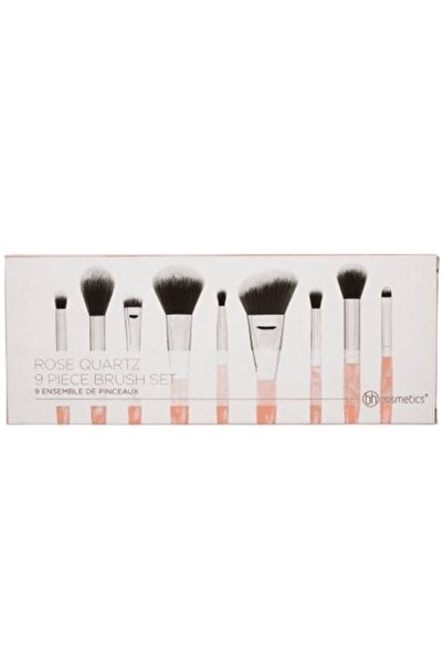 Bh Cosmetics مجموعة فرش BH 9 قطع - كوارتز وردي