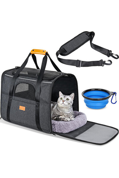 NEXTWAVE ®   Μικρή τσάντα μεταφοράς ζώων, 45x35x33 εκ., διαπνέον πλέγμα, σκού...