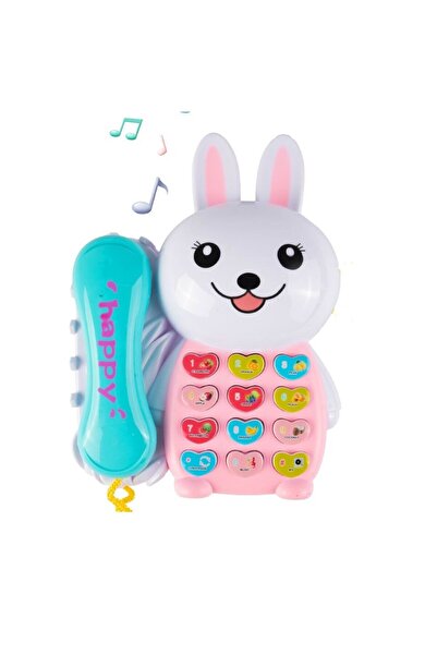 MalPlay Telefon interactiv cu receptor detasabil, cu efecte luminoase LED si ...