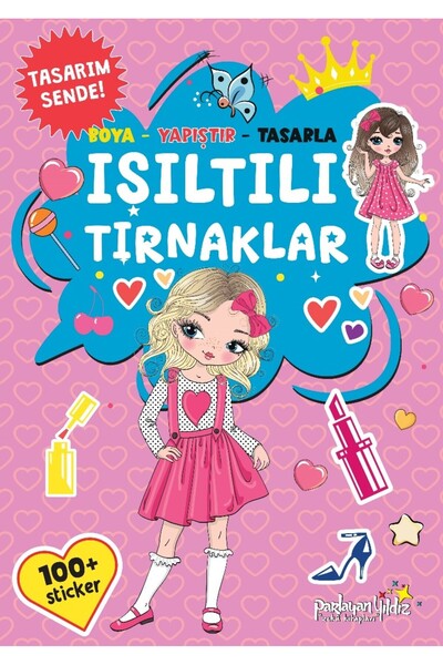 The Kitap Işıltılı Tırnaklar Boya-Yapıştır-Tasarla