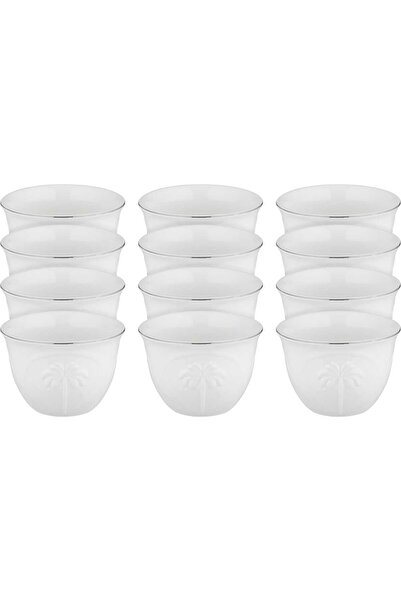 Alsaif Gallery Saudi Coffee Cup Set Porcelain Alsaif Gallery, 12 Pieces - White