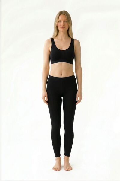 Newteam بنطلون نسائي طويل من الخيزران لا يترك أثراً - قابل للتنفس، ناعم، مضاد...