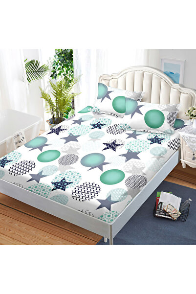 Pucioasa Fitted sheet set with elastic and 2 pillowcases 50x70 cm, Finet, AUR...