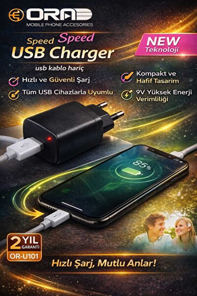 ASG USB Şarj Adaptörü Pratik, Güvenli ve Kompakt Şarj Çözümü! HIZ DEĞİL GÜVEN...