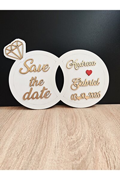 DLC Save the date , plăcuța save the date