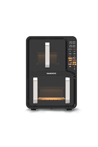 Daewoo διπλή φριτέζα ζεστού αέρα, μέγιστη ισχύς 1400W + 1600W, οθόνη LED, χωρ...