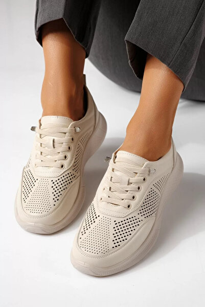 Zaira Γυναικεία μπεζ καθημερινά παπούτσια από οικολογικό δέρμα Κατρίνα # 2494...