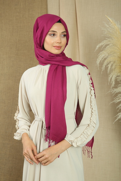 nazipek Βαμβακερή Βισκόζη Πασμίνα Γυναικείο Σάλι 180x70 εκ. Με Φούντες Υψηλής...