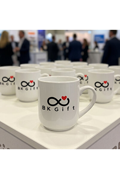 Bk Gift Bk Corporate Promotional Logo Elite White Mug 10 Pieces with Logo Pri...