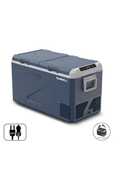 Coolist CLK80D 12/24V 220Volt 82,5 Litre Çift Bölmeli Kompresörlü Outdoor Oto...