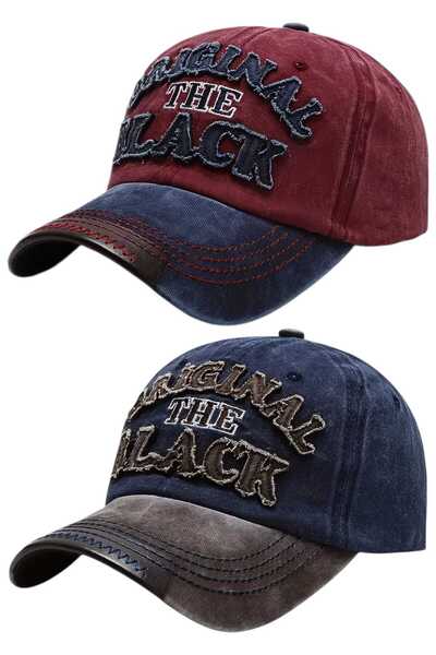 Mood Agenda Unisex Vintage Original Μαύρο Κεντημένο Ρυθμιζόμενο Καπέλο Μπέιζμ...