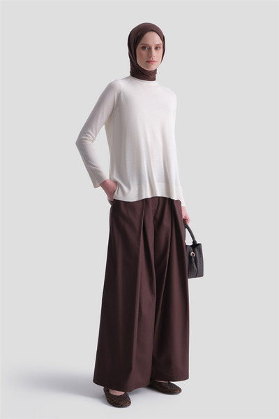 Armine Basic Rayon Tunic Ecru