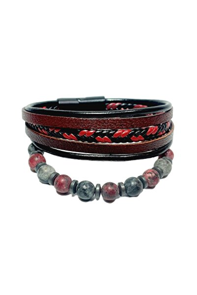 Janti Jtss26Blk1862 Ceyt Hematite Natural Stone Flexible and Magnetic Lock Ge...