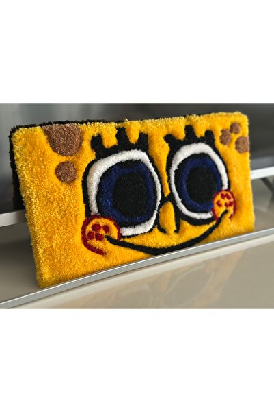 TUFTY FRIENDS Sünger Bob Klavye Destek Altlığı, Klavye Önü Ped, Yumuşak Tüylü...