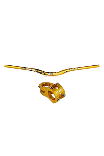 lunje Gold Alüminyum 780mm Bisiklet Gidon Boğaz Seti
