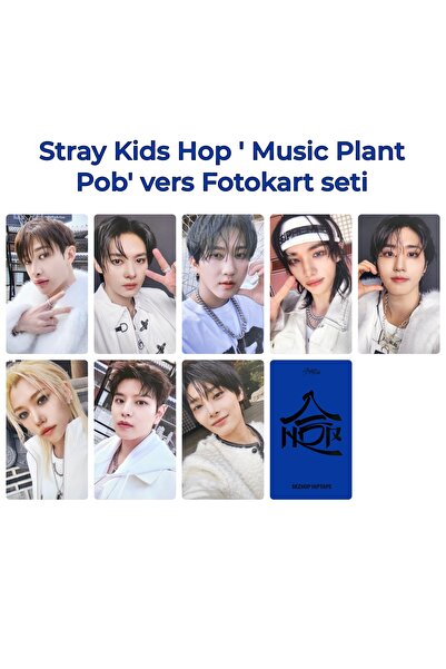 Sntay Stray Kids fotokart seti hop albüm Music Plant POB VERS fotokart seti 8...
