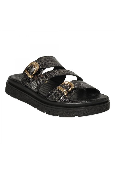 Mammamia D26Yt-6050 Günlük Leopar Kadın Terlik