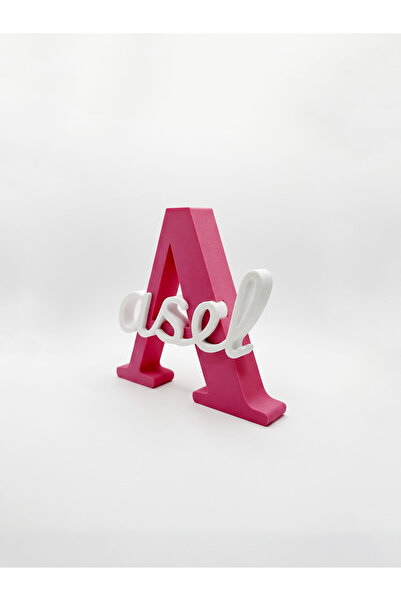 Atılgan 3D Kişiye Özel 3D Harf ve İsimli Dekoratif Hediyelik Masa Süsü - 10 CM